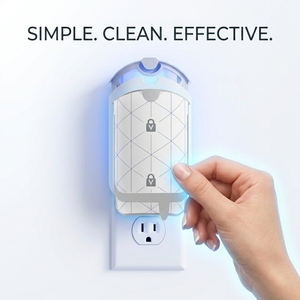 Trappola per insetti volanti Cedar Space Plug-In con luce UV, 1 base e 1 ricarica, senza spray, inodore, 24/7 contro mosche della frutta, zanzare e mosche domestiche - Product Image 2