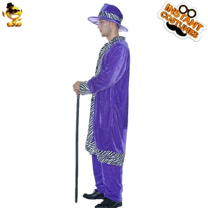 Disfraz <span class=keywords><strong>de</strong></span> proxenón púrpura <span class=keywords><strong>para</strong></span> hombre, traje elegante <span class=keywords><strong>para</strong></span> fiesta <span class=keywords><strong>de</strong></span> <span class=keywords><strong>Halloween</strong></span>, informal, <span class=keywords><strong>para</strong></span> adultos - Product Image 3