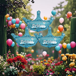 3 spessi 40x42cm buon compleanno principe palloncini di lamina con elio per festa della mamma decorazioni di laurea capodanno cinese - Product Image 4