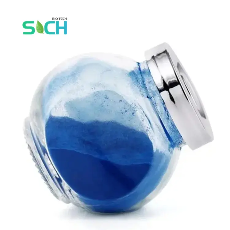 Cấp thực phẩm Spirulina chiết xuất phycocyanin sắc tố màu xanh phycocyanin bột E3 E6 E18 E25 E40