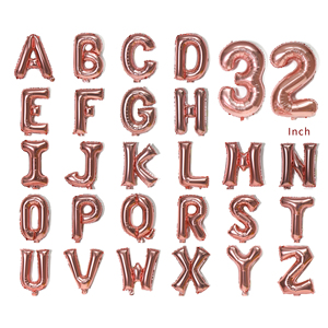 Ballons à hélium en aluminium de 16/32/40 pouces, prix de gros, bas avec lettres de l'alphabet, A-Z - Product Image 3