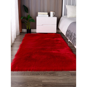 Alfombra de Felpa Rosa Rectangular Lavable para Hogar, Dormitorio, Sala de Estar y Baño - Product Image 2