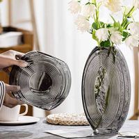 Ensemble de vases en verre géométriques créatifs, vase décoratif pour arrangement floral de table nordique