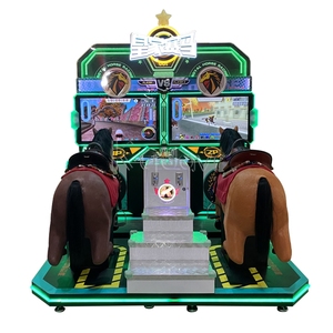 Parc d'attractions à monnayeur électronique mécanique west cowboy simulateur d'arcade 4 joueurs machine de jeux de courses de chevaux - Product Image 6