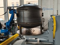 Robot de soudage automatisé programmable intelligent à 6 axes, cellule robotisée, moteur servo-électrique, IP67, pour pipelines chimiques industriels
