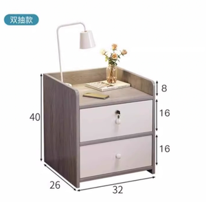 Armadietto Moderno e Semplice per Camera da Letto, Mobile Contenitore Domestico Facile da Usare, Comodino Popolare con Scaffale Laterale - Product Image 6