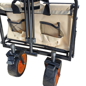 Carrito de <span class=keywords><strong>Camping</strong></span> Plegable SYNC-R30 de la Marca SYNC, Carretilla Portátil para el Hogar con Frenos, Ruedas de 8 Pulgadas, para Transportar Mercancías en la Calle - Product Image 2