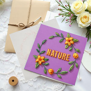 プラスチック刺繍ステンシルキット レターパターンテンプレート 手縫い用刺繍パターン 手縫い用 - Product Image 2