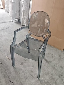 High Quality Clear Acrylic Modern Farmhouse Dining Wedding Party Hotel Banquet Event <b>Chairs</b> with <b>Pads</b> - Product Image 2