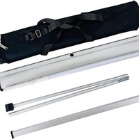 Support de bannière enroulable économique personnalisé 78x200cm, cadre d'affichage portable pour exposition intérieure, logo personnalisé, vente en gros