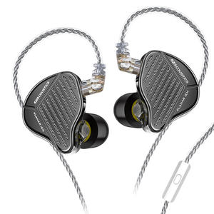 <span class=keywords><strong>KZ</strong></span> <span class=keywords><strong>PR1</strong></span> PRO-auriculares intrauditivos planos, cascos deportivos estéreo Hi-Fi con cable desmontable y micrófono para juegos - Product Image 1