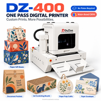 Nouvelle imprimante numérique monopasse DZ-400 USA 2026 pour étiquettes volantes A3/A4, sacs en papier, boîtes cadeaux, marque-pages, cartes postales et papier kraft