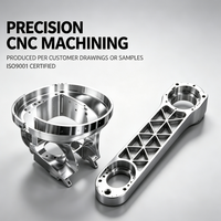 Ensemble de carter de bielle squeletté usiné CNC de haute précision OEM en aluminium