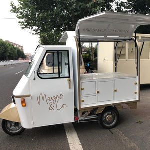 Triciclo <span class=keywords><strong>El</strong></span>éctrico TukTuk Piaggio Ape 50, Camión de Comida, Carrito de Hot Dogs en Venta, Carrito de Comida Móvil Callejero, Cocina al Aire Libre, Camión de Comida Rápida - Product Image 2
