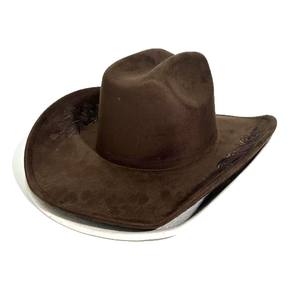 Nouveauté Chapeau de <span class=keywords><strong>cowboy</strong></span> en daim unisexe à large bord avec broderie florale complexe pour les affaires, les festivals et les voyages - Product Image 5