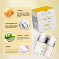 Crème de jour rajeunissante à la vitamine C, hydratant infusé au curcuma, antioxydant, éclaircissant, raffermissant, soin du visage 50ml GMP