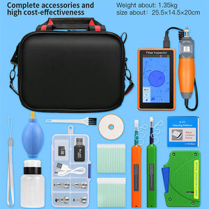 Bộ dụng cụ làm sạch sợi quang với đầu dò mặt sợi AUA-600 400x hộp làm sạch sợi 2.5mm/1.25mm Bút làm sạch - Product Image 5