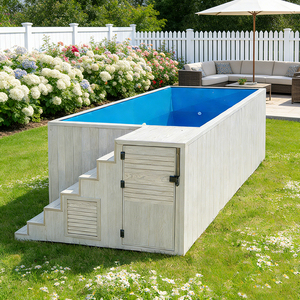 Piscina Familiar Prefabricada de Acero de Diseño Moderno de 20 pies, Contenedor Pequeño para Vacaciones al Aire Libre, Hoteles y Fiestas - Product Image 1