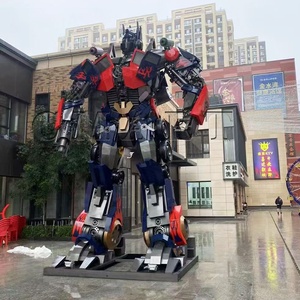 Sculpture métallique extérieure sur mesure pour projets commerciaux, grande sculpture géante en fer des <span class=keywords><strong>Transformers</strong></span>, sculpture 3D de <span class=keywords><strong>Megatron</strong></span> avec éclairage LED - Product Image 6