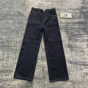 DENIMGUYS personnalisé hommes broderie Logo <span class=keywords><strong>jean</strong></span> Streetwear rétro bleu lavage jambe droite hommes broderie Denim pantalon <span class=keywords><strong>jean</strong></span> - Product Image 1