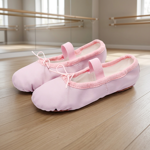 Chaussons de ballet hautement extensibles, professionnels, légers et souples pour femmes et filles, en cuir de haute qualité, faible MOQ, DDP - Product Image 4