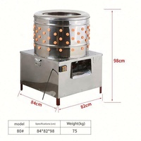 Machine à plumer les volailles (poulet, canard, dinde, oie)