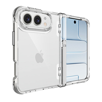 Étui de téléphone magnétique transparent pour iPhone 18 Max 18 Ultra Fold Duo avec 90 °   Support pliable transparent pour téléphone