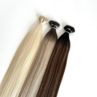 Cheveux Humains en Gros Pré-collés, Cuticules Alignées, Vierge Européen, Liens Kératine, Double Drawn, Double Nano Tip