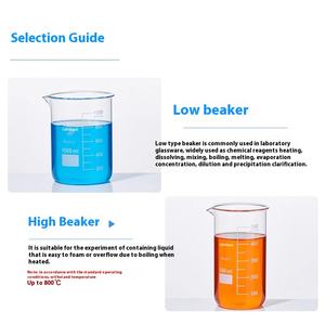 Xiangbo 1000 मिलीलीटर उच्च बोरोसिलिकेट उच्च तापमान प्रतिरोधी ग्लास बेकर मोटा 500 मिलीलीटर/1000 एमएल स्केल रासायनिक प्रयोग - Product Image 3