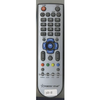 Télécommande de récepteur satellite FORTEC STAR en ABS argenté, personnalisée en usine, avec code roulant