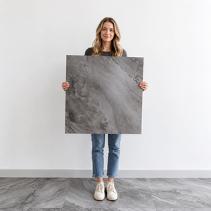 Revêtement de sol vinyle LVP <span class=keywords><strong>Chevron</strong></span> Commercial de luxe, auto-adhésif, aspect noyer, pour cuisine, à pose sèche, résistant au feu et imperméable - Product Image 3