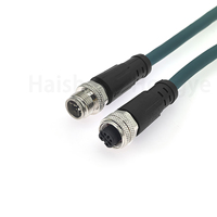 Cable Profinet con Conector M12 X-code Macho de 8 Pines a D-code Hembra de 4 Pines para Ethernet Industrial