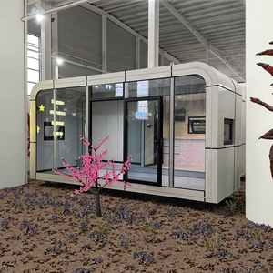 Nueva Cápsula de acero prefabricada de lujo portátil desmontable de 20 pies y 40 pies cabina casa apartamento USO DE Hotel al aire libre instalación rápida - Product Image 2