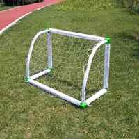 But de football en PVC à prix raisonnable, blanc et vert, pour l'entraînement de football, fourni par l'usine