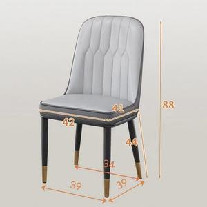 Ensemble de table et <span class=keywords><strong>chaises</strong></span> de <span class=keywords><strong>salle</strong></span> à <span class=keywords><strong>manger</strong></span> en cuir au design moderne et épuré pour salon et hôtel, prix de gros, en promotion - Product Image 6