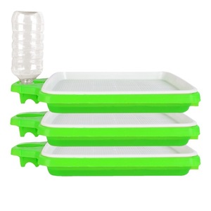 Bandeja de siembra con relleno automático de agua para verduras y brotes de frijol, bandeja de germinación de verduras de doble capa, brotes - Product Image 1