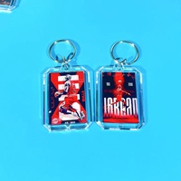 Porte-clés personnalisé Yakelike en acrylique, breloque photo de star de basketball, pendentif imprimé mignon pour accessoires de sac et cadeaux