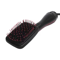 Brosse Sèche-Cheveux Professionnelle en Céramique PTC, Lisseur et Volumateur 2-en-1, Fer à Boucler Électrique Domestique
