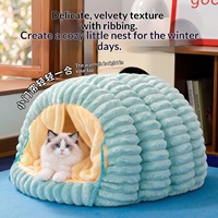 Nouvelle Villa pour Chat Semi-Enfermée de Luxe en Tissu, Lit pour Chien, Abri Toutes Saisons Offrant Sécurité, Vente en Gros Fabricant