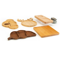 Plateau en noyer et bambou personnalisé YUESHEN, style japonais, plateau de service pour collations DIY, plateau de service en bois, pièces usinées CNC