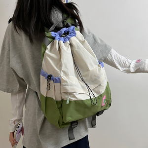 Wholesale Spring/Autumn New Fashion Unisex <b>Lightweight</b> Nylon Zipper Closure Waterproof <b>Backpack</b> School Outdoor Travel - Product Image 4