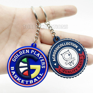 Designer Brand Custom Logo Silicone PVC Keychain Cute Cartoon Accessories for Souvenirs & Promotions Carabiner Keychain Gifts