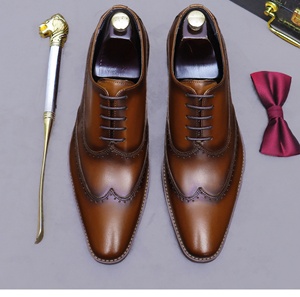 Chaussures en cuir de haute qualité pour hommes, design élégant et décontracté, confortables, souples, durables, pour un usage quotidien - Product Image 1