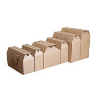 Verpackung Obst Landwirtschaft Geschenk Kraft papier Karton mit Griff