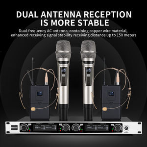 Bekboes 전문가 <span class=keywords><strong>uhf</strong></span> 4 채널 세트 4 무선 마이크 - Product Image 3