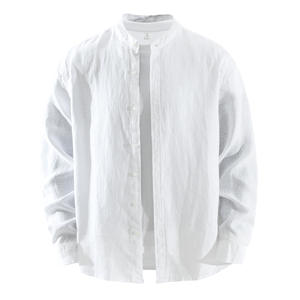 <span class=keywords><strong>Camisa</strong></span> <span class=keywords><strong>de</strong></span> <span class=keywords><strong>Lino</strong></span> 100% Puro <span class=keywords><strong>para</strong></span> Hombre, Cuello Mao, Transpirable, Absorbe la Humedad, <span class=keywords><strong>para</strong></span> Climas Cálidos, Venta al por Mayor, Se Acepta OEM y ODM - Product Image 6