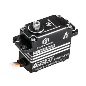Flashhobby BLS4079MED Motor Digital sin Escobillas de Alto Torque de 79 kg, Resistente al Agua IP67, para Robot, Coche RC, Barco, Ventilador - Product Image 1