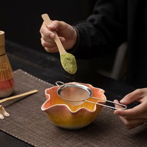 Japanese Style Eco-Friendly Porcelain Pink Matcha Making Kit-Custom Logo <b>Tea</b> <b>Set</b> with Chawan Bowl Bamboo Whisk & Sifter Gift Box - Product Image 2