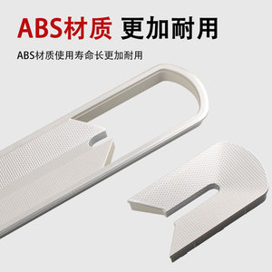Organizador de oficina, ranura para bolígrafos de plástico, negro, antideslizante, accesorio de gestión de cables montado en la pared, forma rectangular - Product Image 4