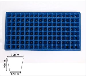 Plateaux de pépinière en poly personnalisés directs d'<span class=keywords><strong>usine</strong></span> carrés 32 50 72 104 105 128 200 tailles couvercles de plateaux de culture de germination de jardin - Product Image 3